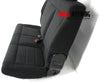 2007-2017 Jeep Wrangler JK 2Door Rear Bench Seat 2 Tone Gray cloth
