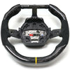 Fits 2016 Huracan Custom Carbon Fiber & Leather Flat Bottom Steering Wheel