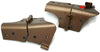 1997-2006 Jeep Wrangler Windshield Frame Pair Hinge Gold - BIGGSMOTORING.COM