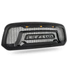 Grille ABS Honeycomb Bumper Grill Mesh Rebel Style For 13-18 Dodge Ram 1500 US